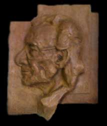 Bronzen beeld Harry Mulisch